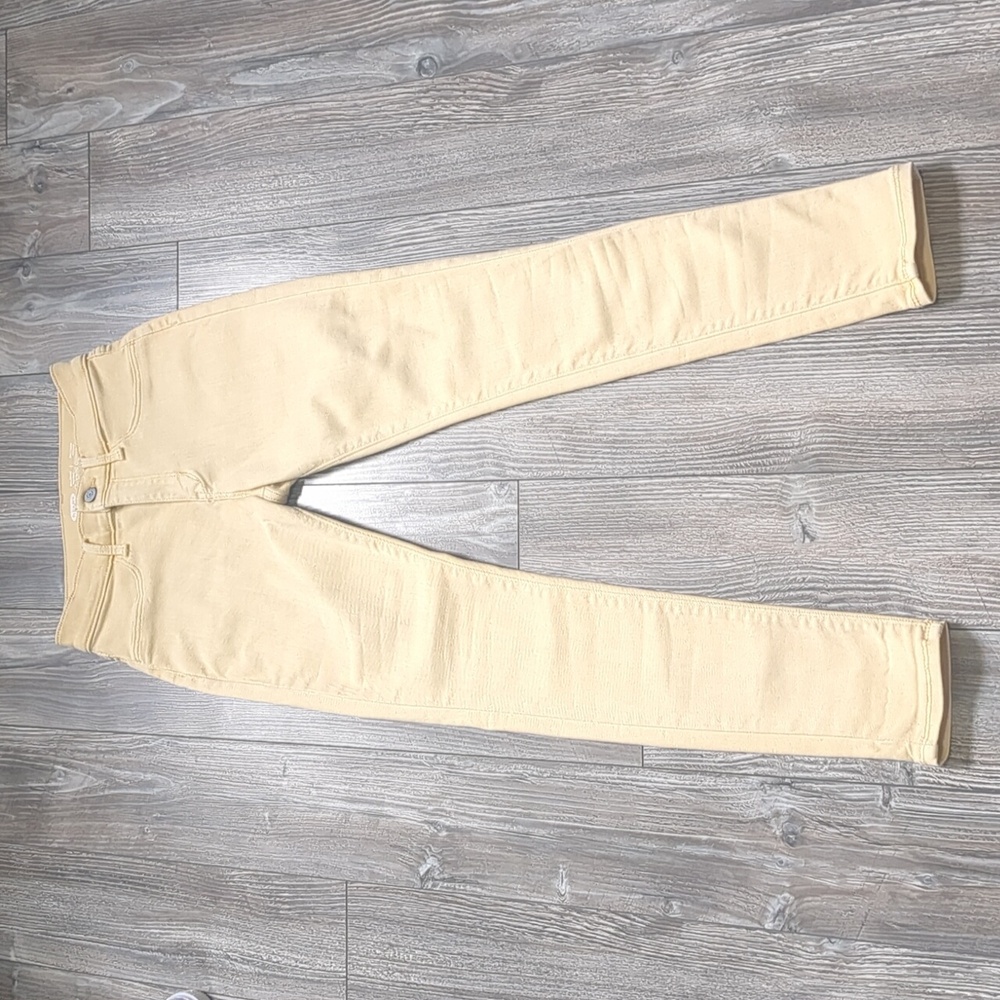 5/$25 Old Navy Pastel Yellow Girls Ballerina Jeggings Size 14